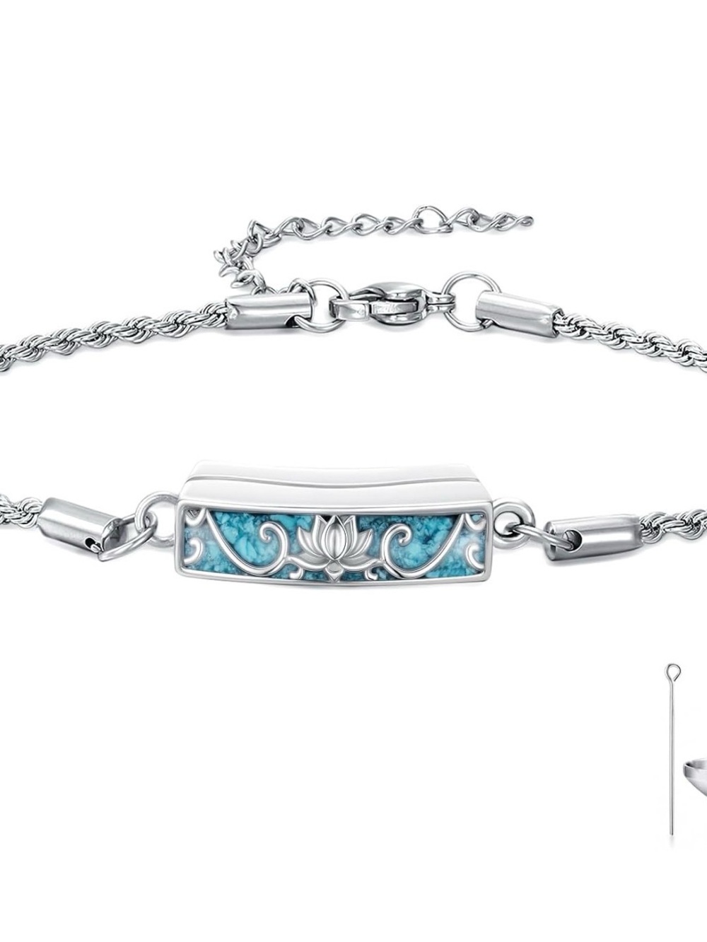 Sterling silver Urn bracelet for ashes